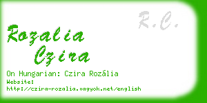 rozalia czira business card